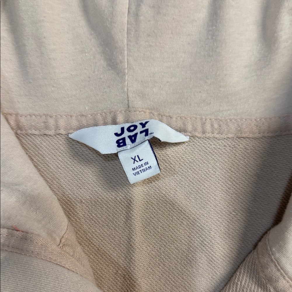 JoyLab Pale Cream Half-Zip Hoodie Sweatshirt - Picture 2 of 5